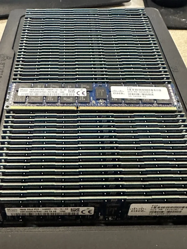 Lot of 50 - SK Hynix 16GB 2Rx4 PC3-14900R HMT42GR7AFR4C-RD SERVER MEMORY RAM