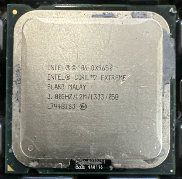 Intel Core 2 Extreme QX9650 SLAN3 SLAVE LGA775 1333MHz 3GHz 2MB CPU Missing Caps