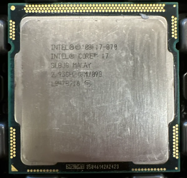 Intel Core i7-870 SLBJG 2.93GHz (Turbo 3.60GHz) 8M 4-Core LGA-1156 Desktop CPU