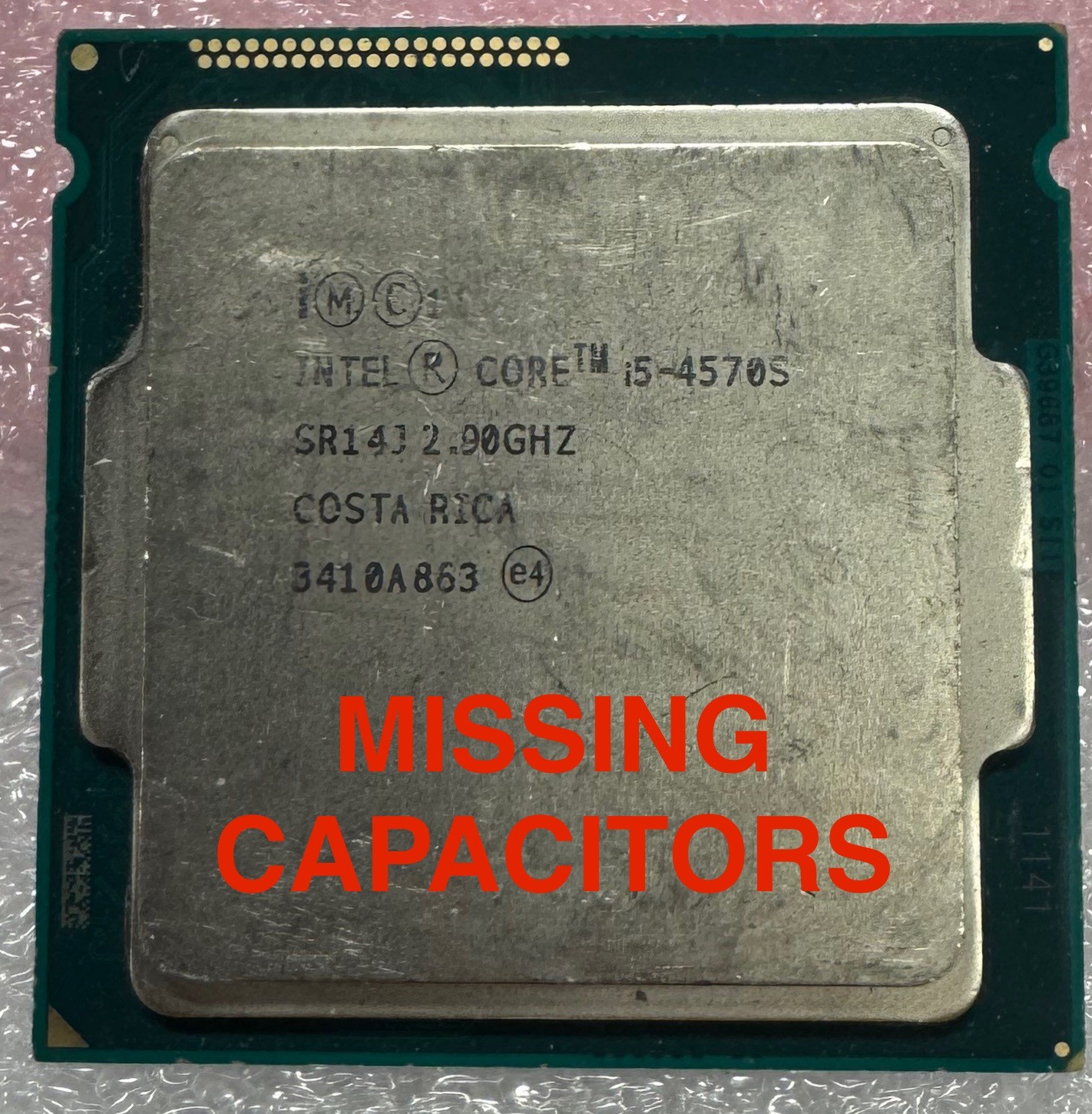 Intel Core i5-4570S 2.9 GHz 5GT/s LGA 1150 Desktop CPU Processor SR14J