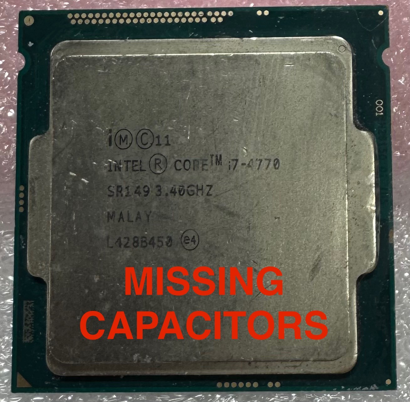 Intel SR149 Quad Core i7-4770 4th Gen CPU 3.4GHz Desktop PC Processor LGA1150